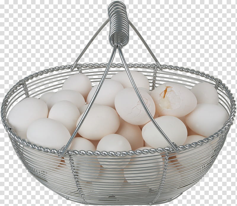 Cut out Eggs in a basket, white egg lot transparent background PNG clipart