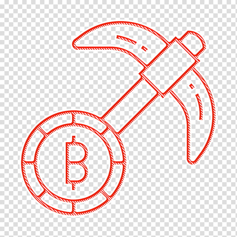 Mining icon Bitcoin icon Blockchain icon, Line, Line Art, Symbol transparent background PNG clipart