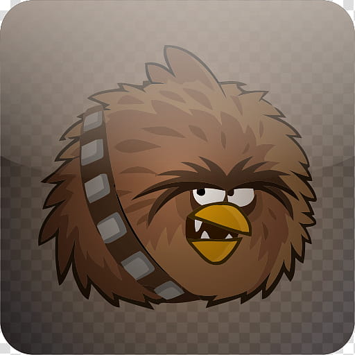 Angry Birds Style Icons, Chewbacca transparent background PNG clipart