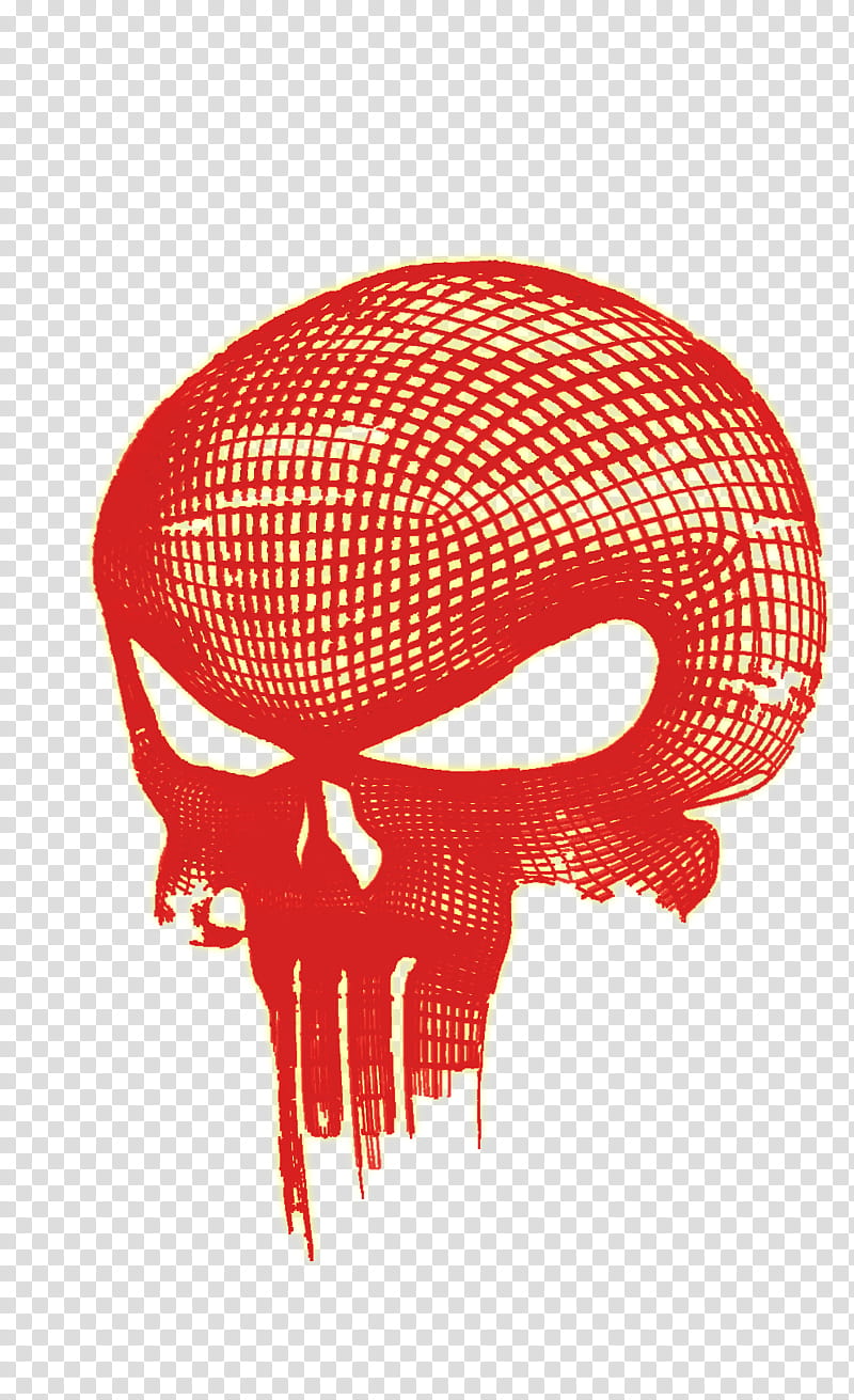The Punisher glowing skull transparent background PNG clipart