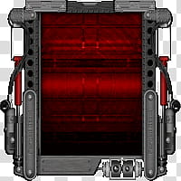 Mechanism Boot Screen for Windows , squared gray and red LED machine board screengrab transparent background PNG clipart