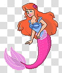 Astrid the little mermaid transparent background PNG clipart