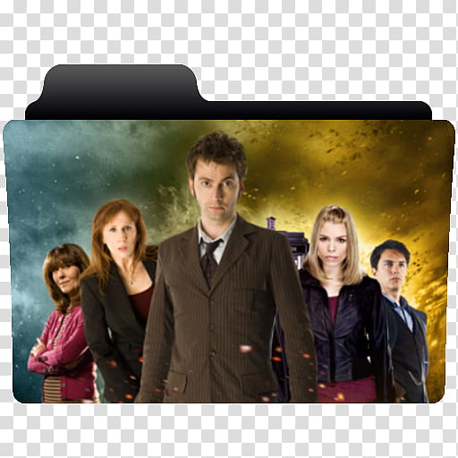 Folder icon Doctor Who series  Tennant ,  transparent background PNG clipart