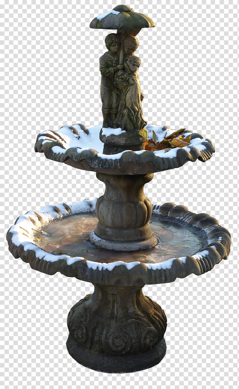 fountain, gray water fountain transparent background PNG clipart