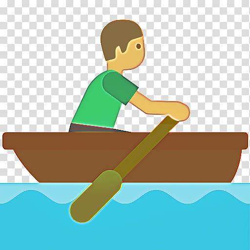 Emoji, Blob Emoji, Emoticon, Person, Rowing, Dinghy, Unicode, Oar transparent background PNG clipart