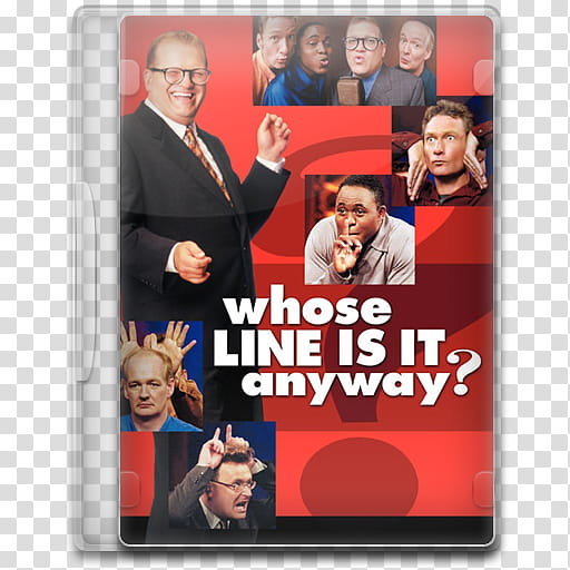 TV Show Icon Mega , Whose Line Is It Anyway, Whose Line is it Anyway? DVD case illustration transparent background PNG clipart