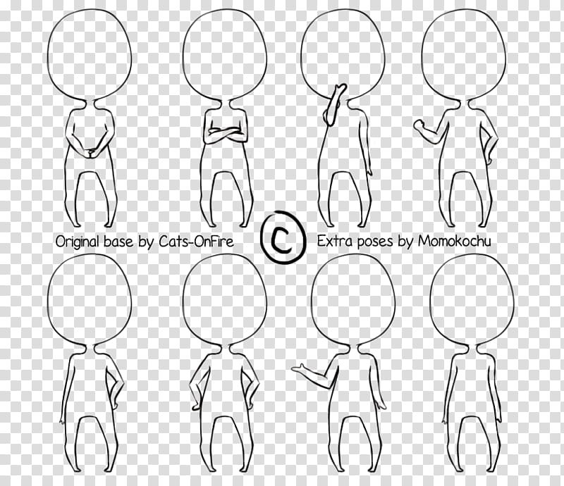 Free Chibi Base,  poses, meme illustration transparent background PNG clipart