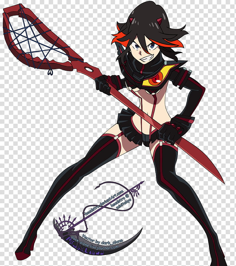 Ryuuko Kill la Kill, woman with lacrosse stick character transparent background PNG clipart