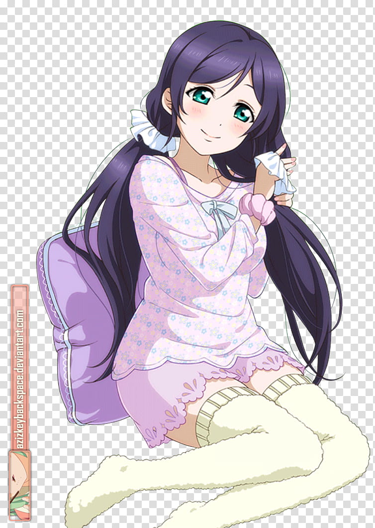 # Toujou Nozomi (Love Live! Card) SR, Render, woman smiling and holding her hair illustration transparent background PNG clipart
