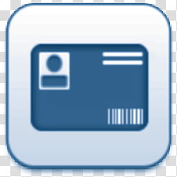Albook extended blue , identification card illustration transparent background PNG clipart