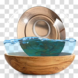 Sphere   the new variation, plate in water in glass dome illustration transparent background PNG clipart