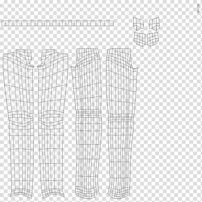 Male jeans DL, black and white plaid textile transparent background PNG clipart