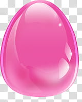 Easter awaiter, oval pink pebble art transparent background PNG clipart