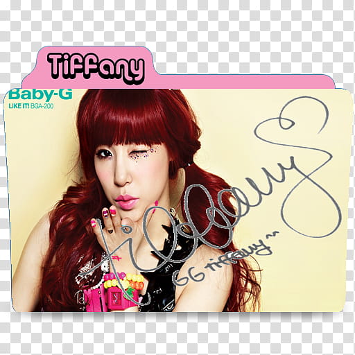 SNSD Signature Folder Icon and , snsd tiffany signature transparent background PNG clipart