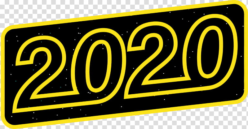 happy new year 2020 new years 2020 2020, Text, Yellow, Signage, Logo transparent background PNG clipart