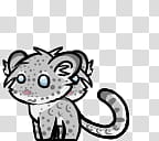Shimeji Snow Leopard, brown cat illustration transparent background PNG clipart
