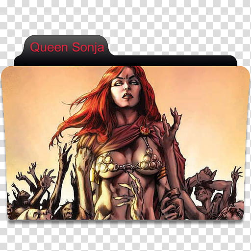 Other Comics Folder , Queen Sonja file folder transparent background PNG clipart