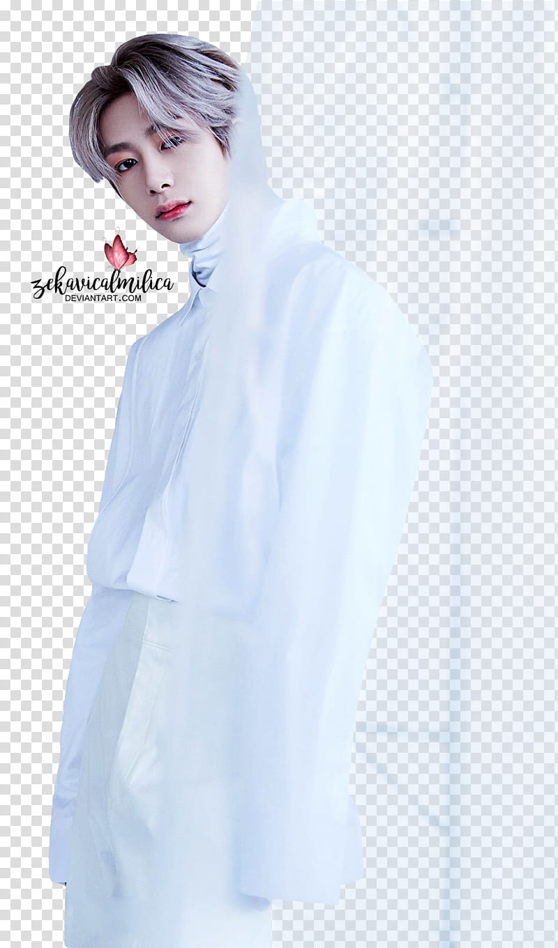 Monsta X Are You There, white dress shirt transparent background PNG clipart