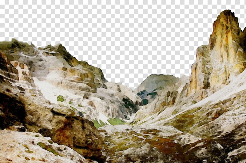 mountainous landforms nature rock mountain natural landscape, Watercolor, Paint, Wet Ink, Formation, Mountain Range, Geology, Geological Phenomenon transparent background PNG clipart