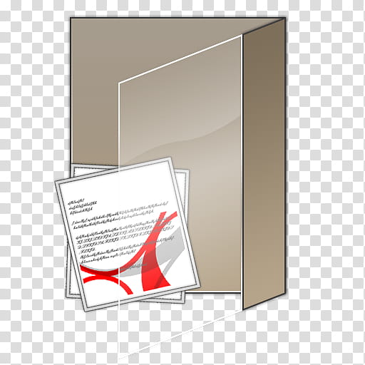 TRIX Icon Set, Documents-PDF, Adobe folder icon transparent background PNG clipart