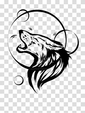 Wolf tattoo  Wolf tattoo tribal vector design sketch Simple logo howling  wolf moon on a white background Stock Vector  Adobe Stock