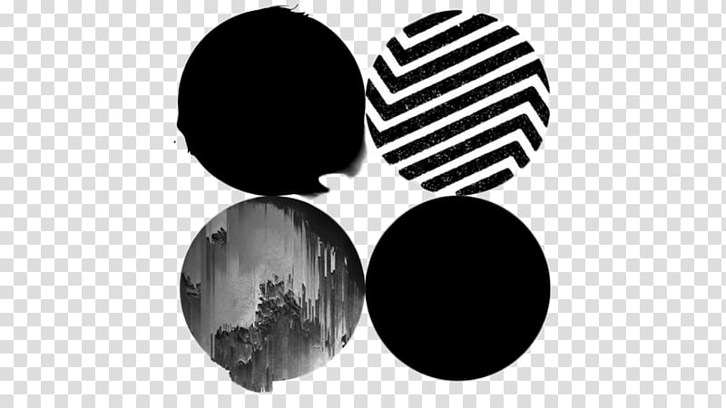 Bts Wings Logo, black and white abstract illustration transparent background PNG clipart