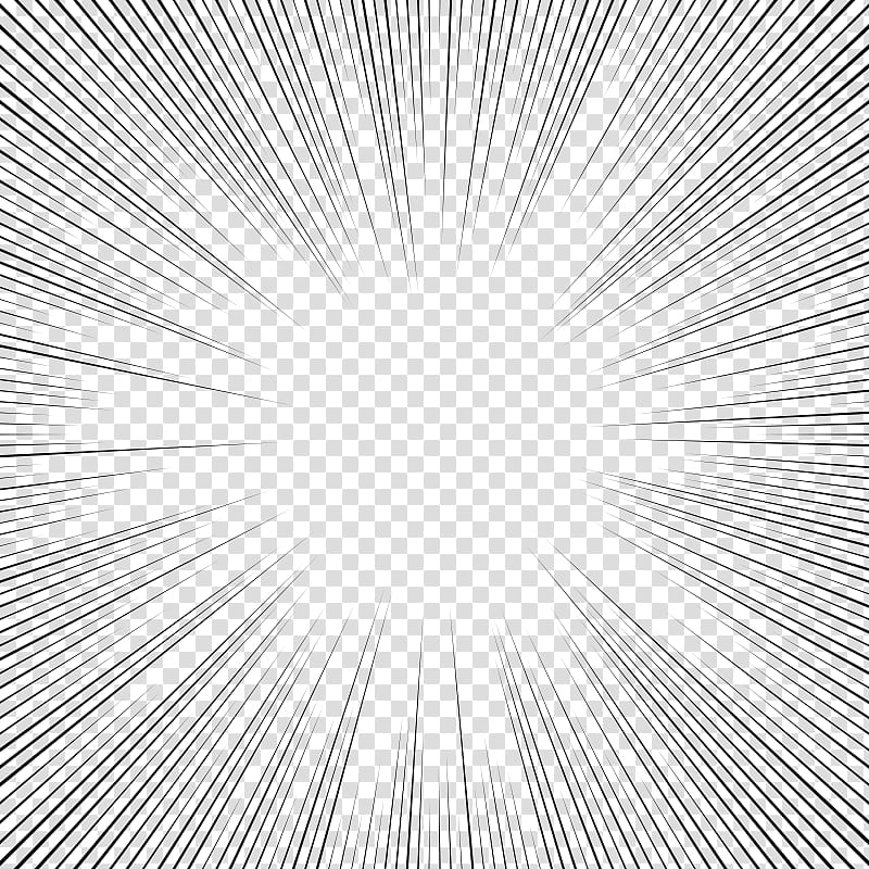 screentones action lines , black sun rays drawing transparent background PNG clipart