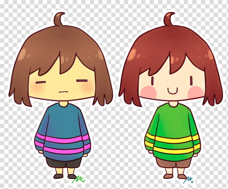 Free Download Frisk And Chara Transparent Background Png Clipart Hiclipart - frisk and chara undertale models roblox