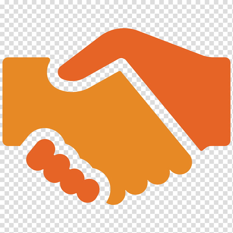 Business, Partnership, Business Partner, Orange, Handshake, Gesture, Finger, Thumb transparent background PNG clipart