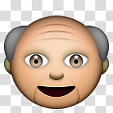 grandpa emoji transparent background PNG clipart