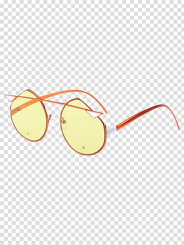 Cartoon Sunglasses, Goggles, Bifocals, Eye, Lens, Fashion, Corrective Lens, Yellow transparent background PNG clipart