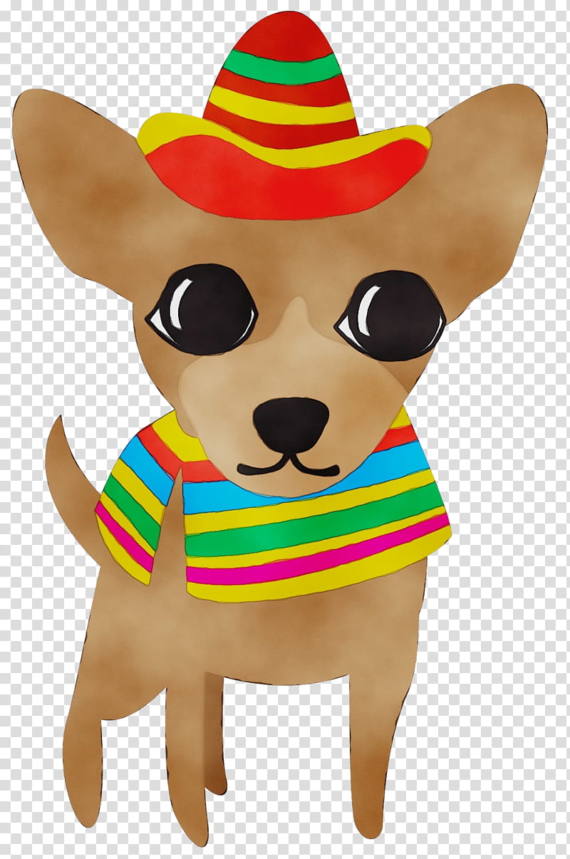 Sombrero, Watercolor, Paint, Wet Ink, Dog, Chihuahua, Puppy, Costume Hat transparent background PNG clipart
