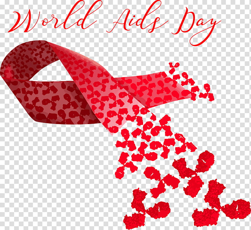 World Aids Day, Red, Heart, Love, Valentines Day, Text transparent background PNG clipart
