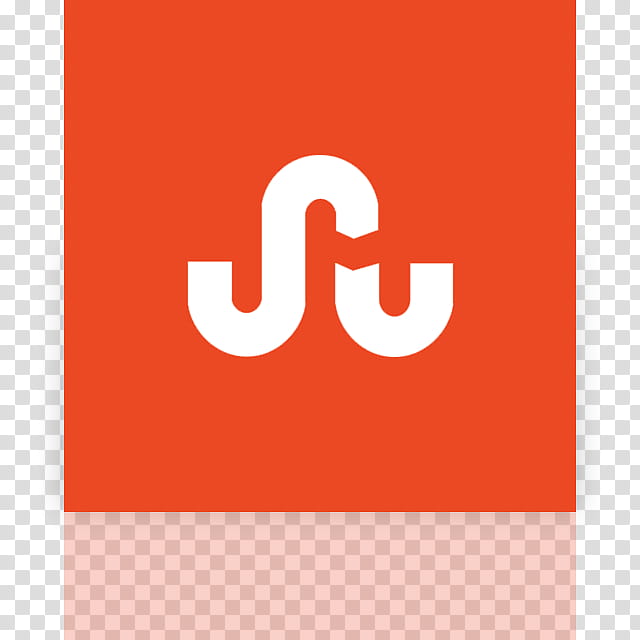 Metro UI Icon Set  Icons, StumbleUpon alt _mirror, white and orange text illustration transparent background PNG clipart