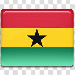 All in One Country Flag Icon, Ghana-Flag- transparent background PNG clipart