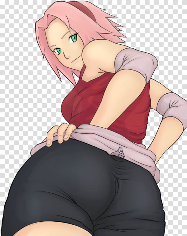 Sakura Sexy Ass, Sakura of Naruto transparent background PNG clipart