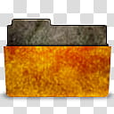 Human O Grunge, orange-folder-open icon transparent background PNG clipart