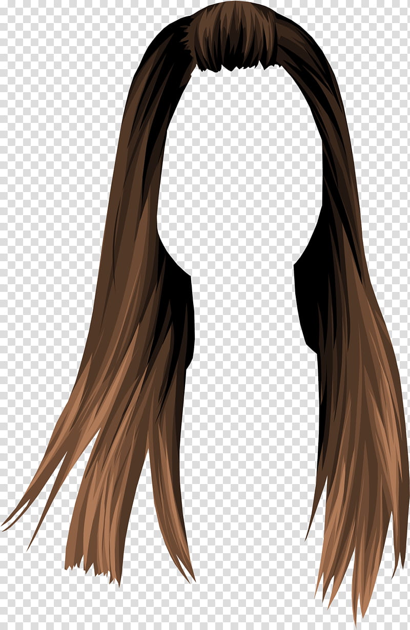 Hair , women's brown hair illustration transparent background PNG clipart