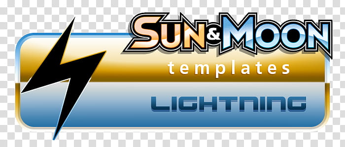 Pokemon SM Templates, Lightning, Sun and Moon templates lightning logo transparent background PNG clipart