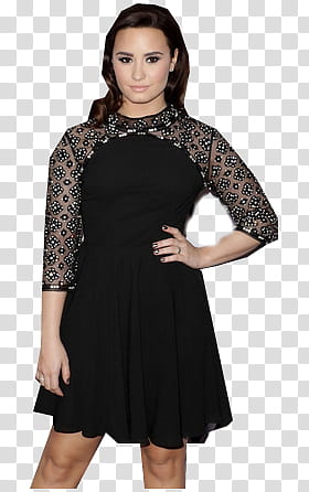 Demi Lovato, woman standing with left arm akimbo transparent background PNG clipart