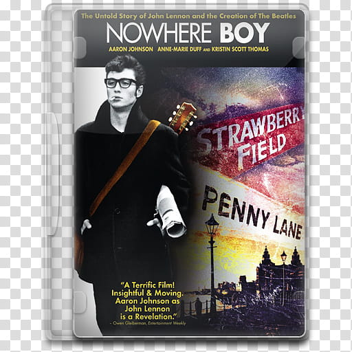 Movie Icon Mega , Nowhere Boy, Nowhere Boy DVD case transparent background PNG clipart