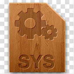 Wood icons for file types, sys, SYS icon illustration transparent background PNG clipart