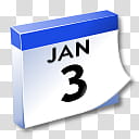 WinXP ICal, Jan  calendar transparent background PNG clipart