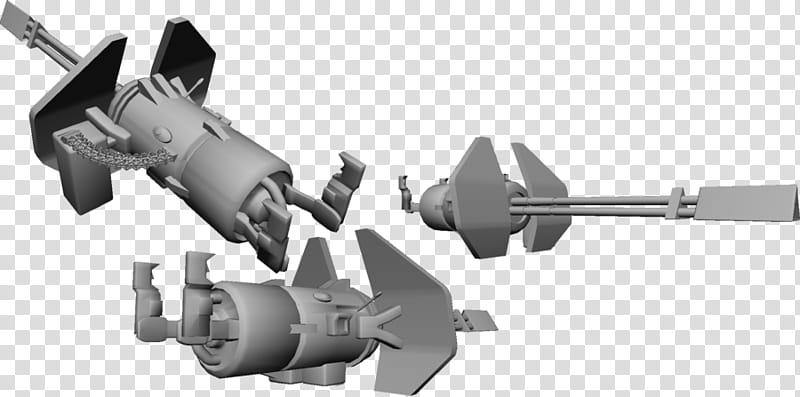 AIE-H Heavy Machine Gun, three grey D equipment illustration transparent background PNG clipart