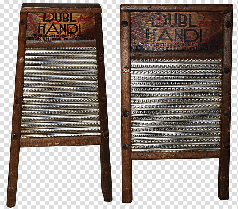 Antique Washboard updated, brown wooden Dubl washboard transparent background PNG clipart