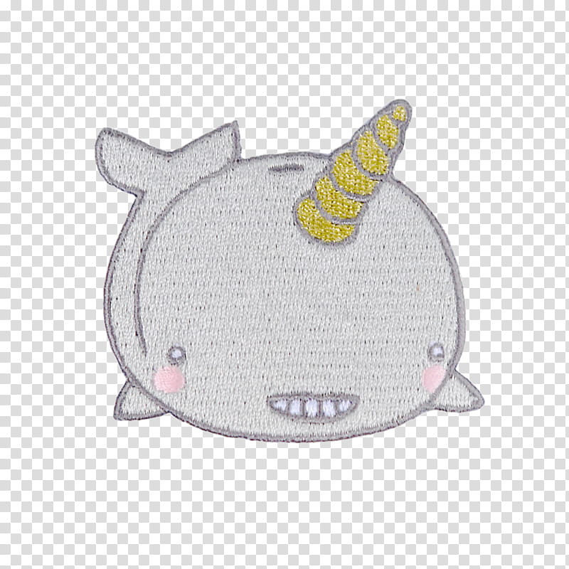 Cartoon Cat, Embroidered Patch, Lapel Pin, Narwhal, Animal, Earring, Logo, Embroidery transparent background PNG clipart