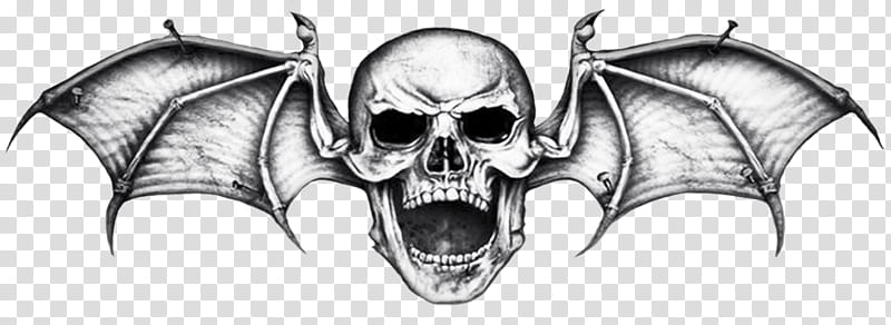 Avenged Sevenfold, gray skull illustration transparent background PNG clipart