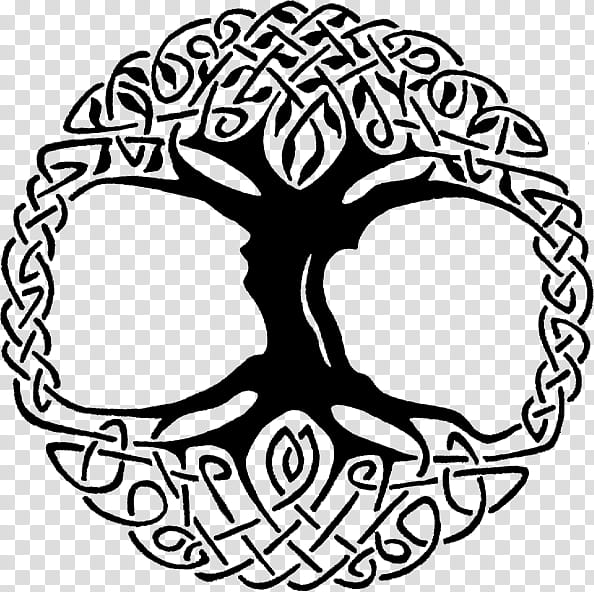 celtic knot tree of life background