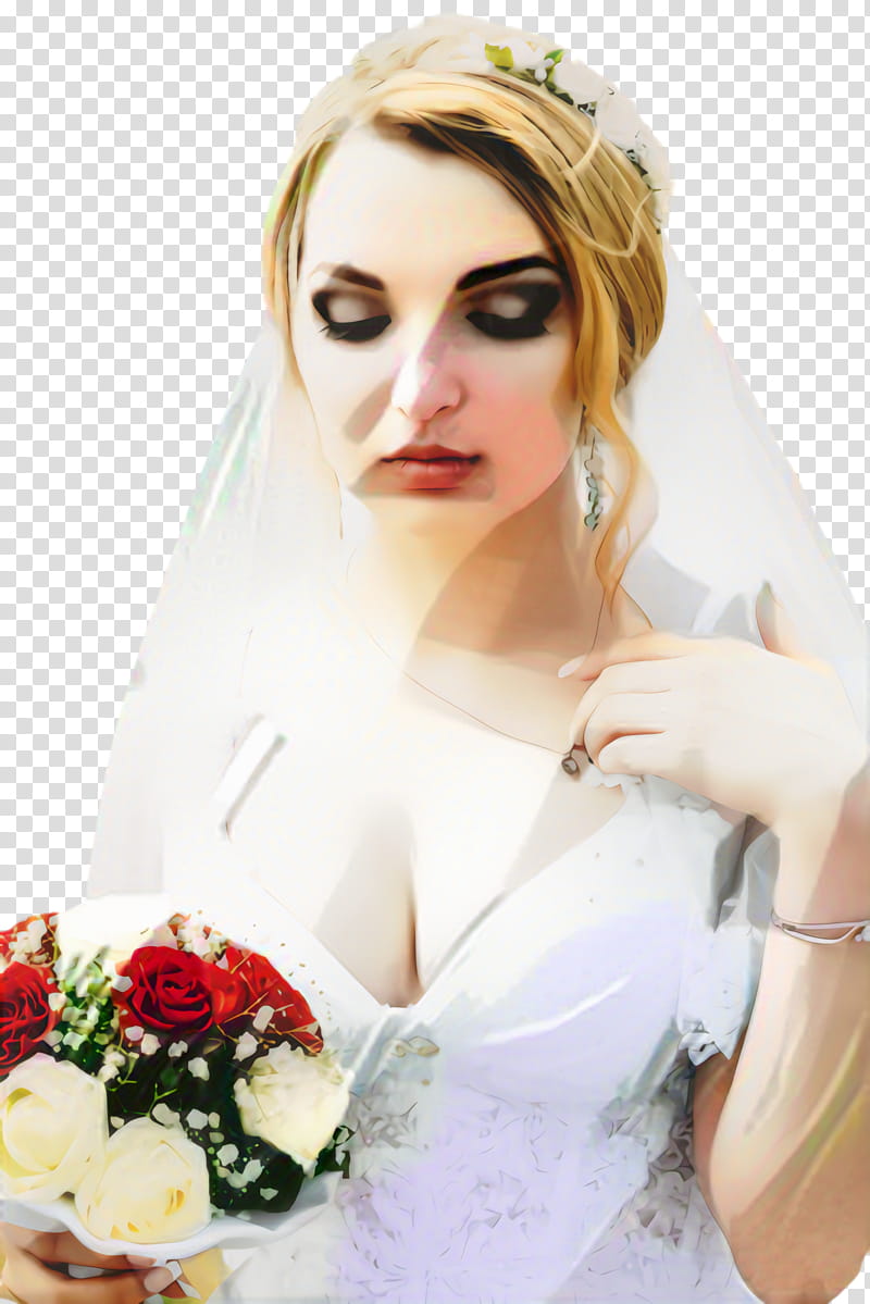 Wedding Flower, Bridal, Bride, Wedding Dress, Marriage, Romance, Woman, Religious Veils transparent background PNG clipart