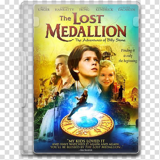 Movie Icon Mega , The Lost Medallion, The Adventures of Billy Stone, The Lost Medallion case illustration transparent background PNG clipart